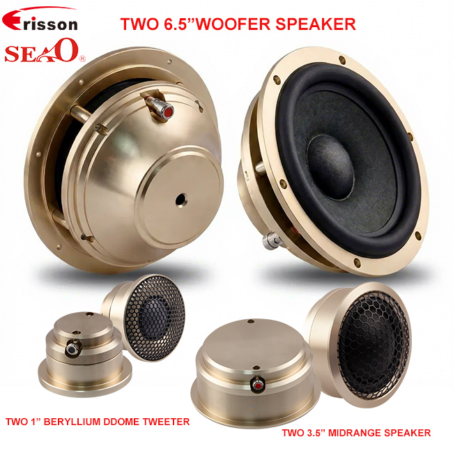 Wholesale 6.5 Inch Woofer Car Component Speaker Set 100W-150W 4 Ohm 20-Year Manufacturer